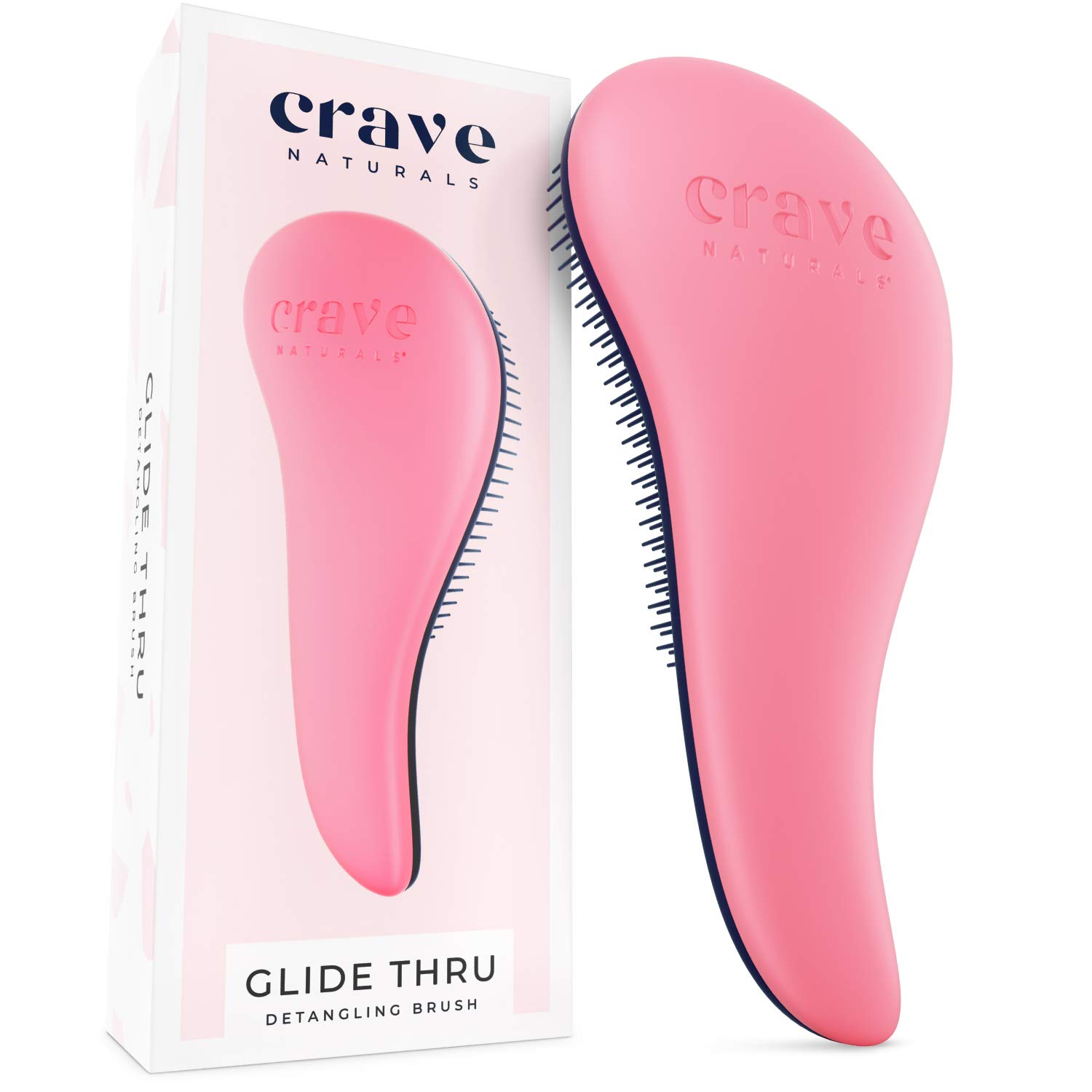 Crave Naturals Glide Thru Detangling Brush for Adults & Kids Hair. Detangler  Hairbrush for Natural, Curly, Straight, Wet or Dry - Medrock Pharmacy