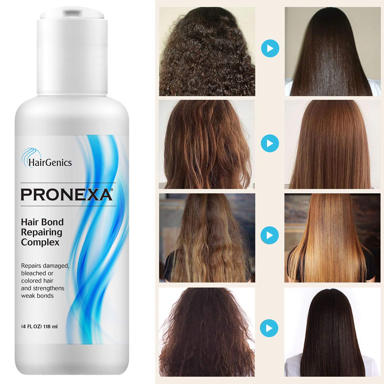 Hairgenics Pronexa Hair Bonder Bond Repairing Complex and Conditioner for  Damaged and Treated Hair. 4 FL OZ Provides 8 full trea - Medrock Pharmacy