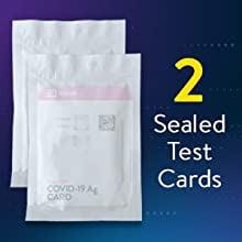2 sealed test cards