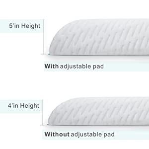 Adjustable Height Pillow for ear pain
