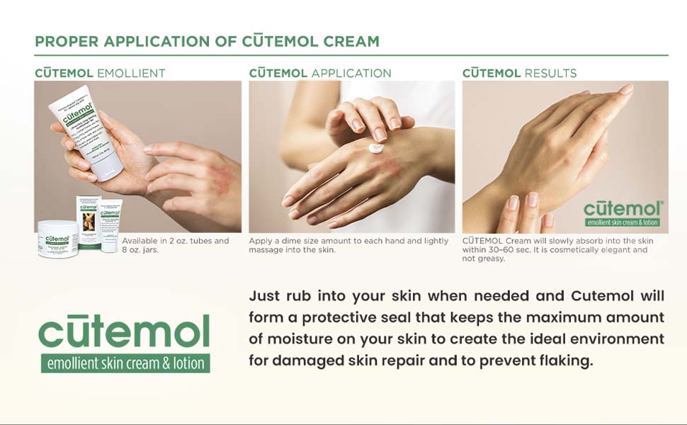hand cream moisturizing eczema lotion hydrating hydration moisturizer soothing emollient Cutemol