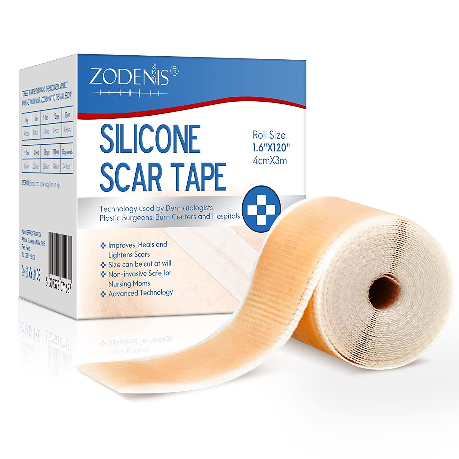 Silicone Scar Stickers Medical Silicone Easy-Tear Gel Tape Roll Medical  Grade