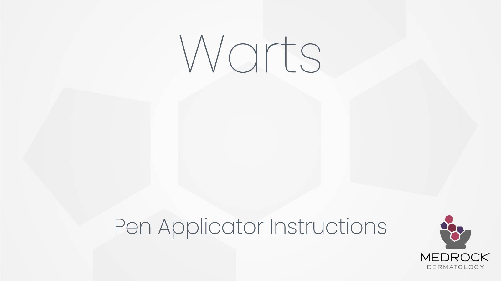 Warts Pen Applicator Instructions